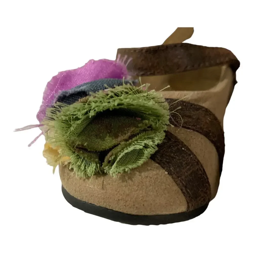 Joyfolie Flower Strappy Flats